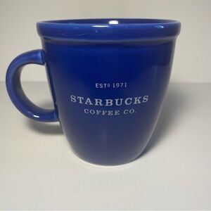 Vintage Starbucks abbey mug blue 16oz Est 1971 Coffee Co Barista Series cup 2001